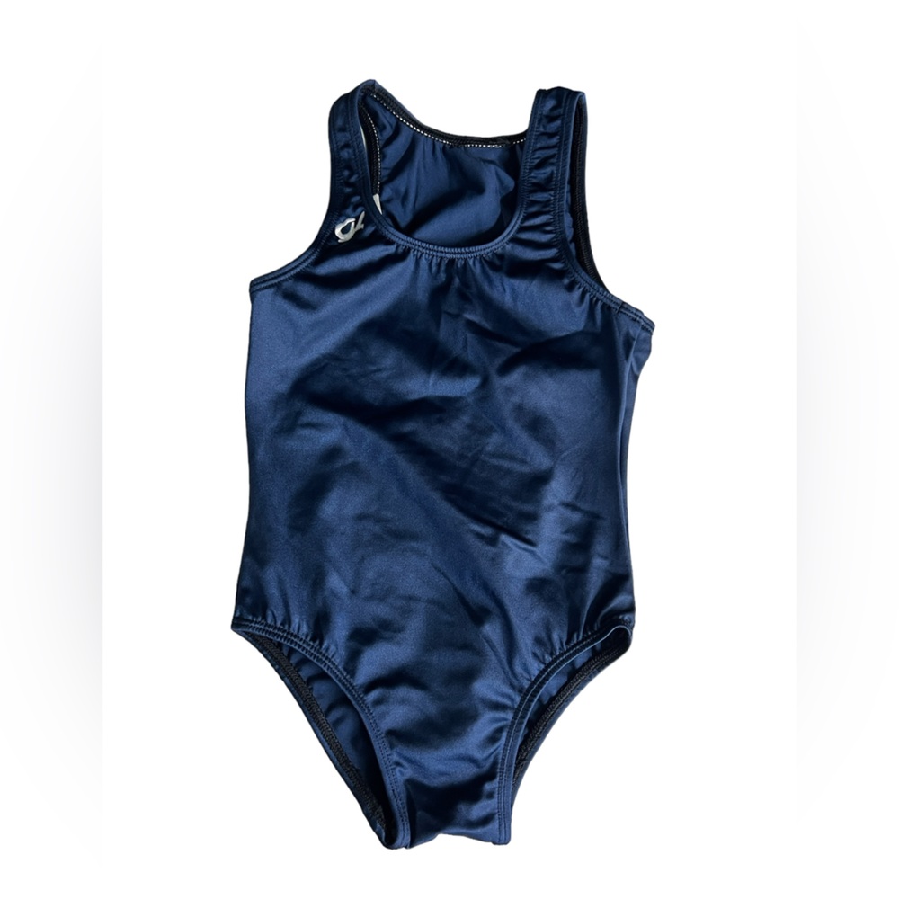 GK small navy blue leotard